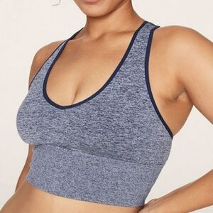 Victoria Secret PINK Sport Women's Heathered Blue Sports Bra